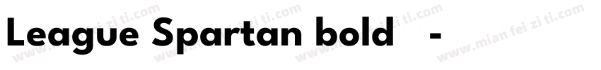 League Spartan bold粗体字体转换